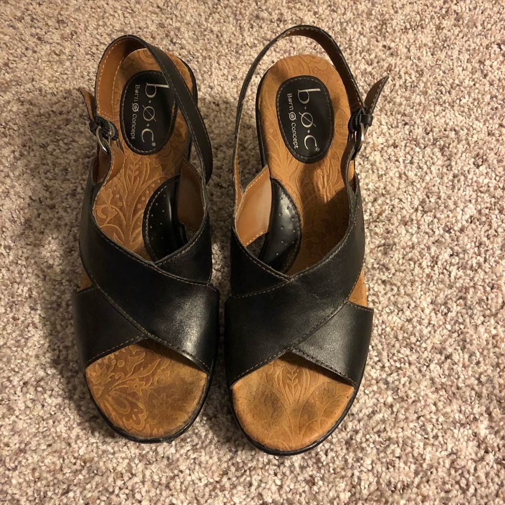 Boc wedge sandals